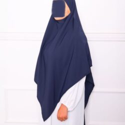 khimar soie de medine khimar long soie de medine khimar pas cher voile pas cher mon hijab pas cher bleu marine